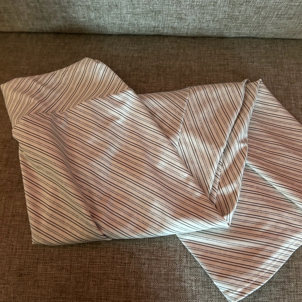 Studio Y Black and White Striped Fabric Skirt